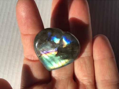 Coeur labra bleu