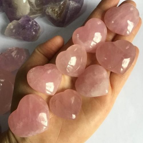 Quartz rose petit coeur