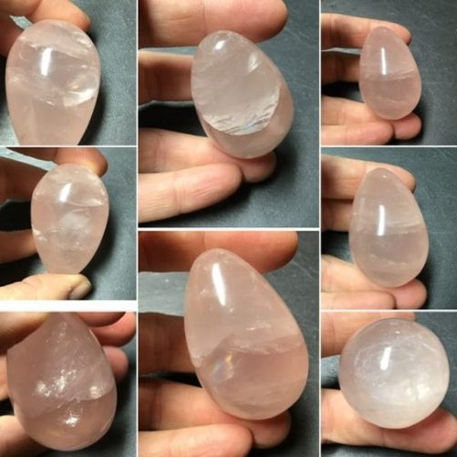 Oeuf quartz rose