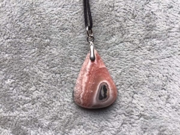 Pendentif-rhodochrosite-argentine-rose-pyrite