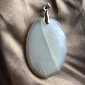 Gros pendentif pierre de lune adulaire