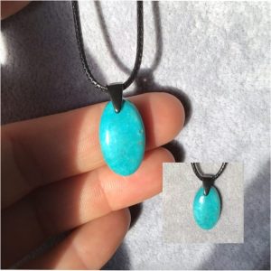 Pendentif turquoise d Arizona petit oval