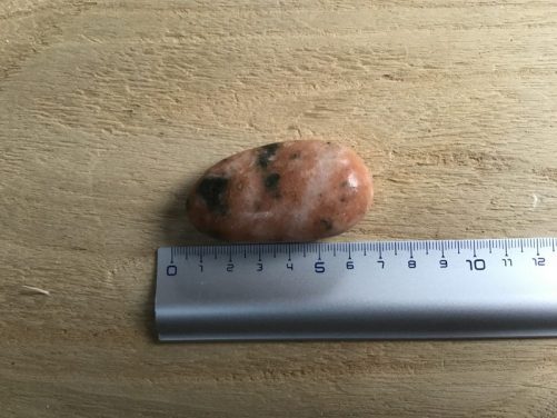 Galet calcite orange