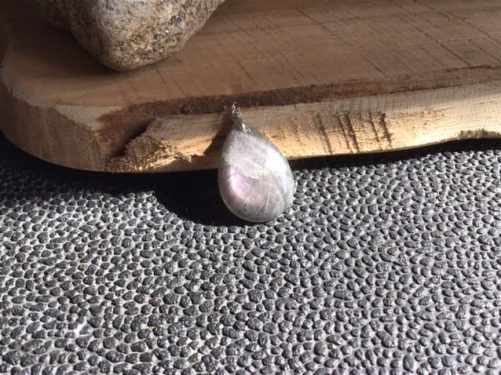 Pendentif labradorite violette d