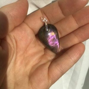 Pendentif labradorite violette g