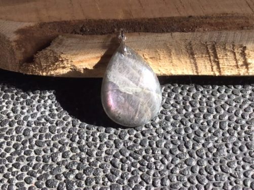 Pendentif labradorite violette d