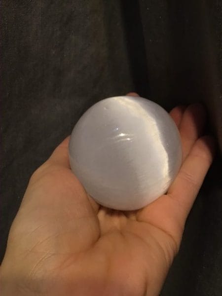 sphère de sélénite 6 cm