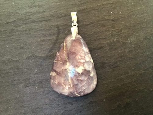 Pendentif lépidolite extra b