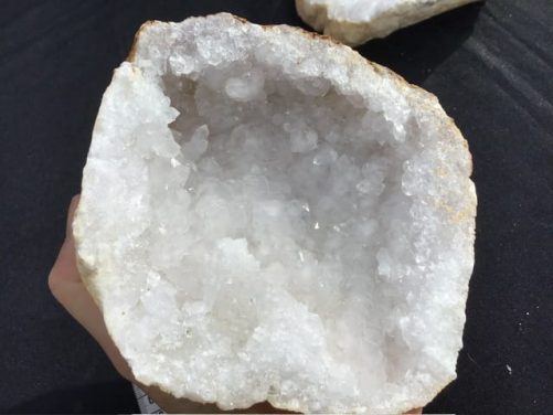 Geode de quartz coupelle