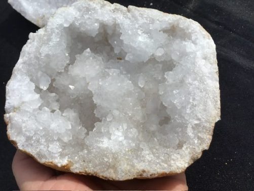 Geode de quartz coupelle