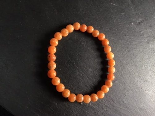 Bracelet calcite orange bien orange