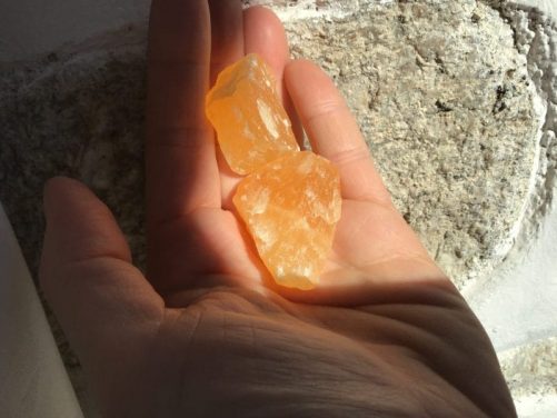 Calcite orange brute