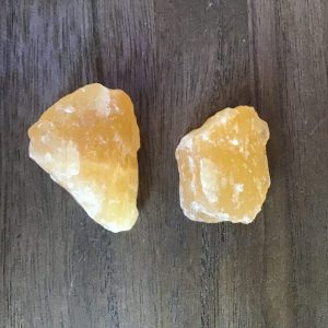 Calcite orange brute du Mexique pour lithotherapie