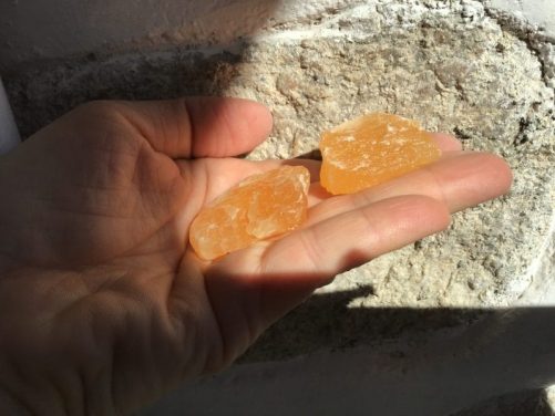 Calcite orange brute