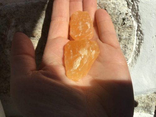 Calcite orange brute