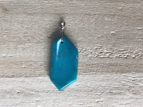 Pendentif en véritable turquoise