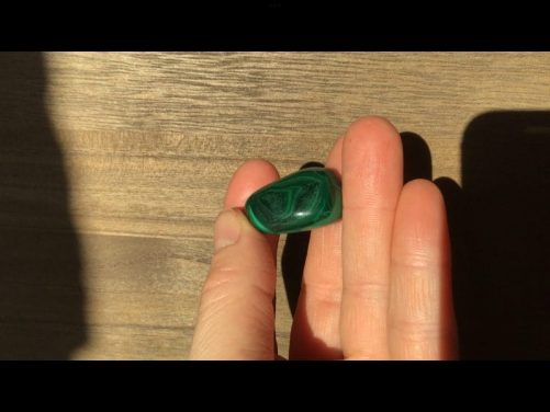 Malachite pierre roulee