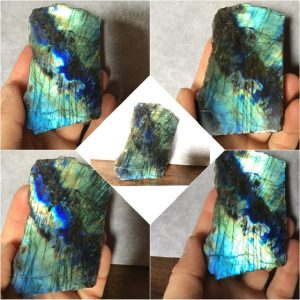 Plaqué labradorite semi brute