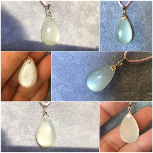 Petite goutte adulaire blanche