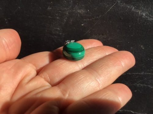 Pendentif malachite extra