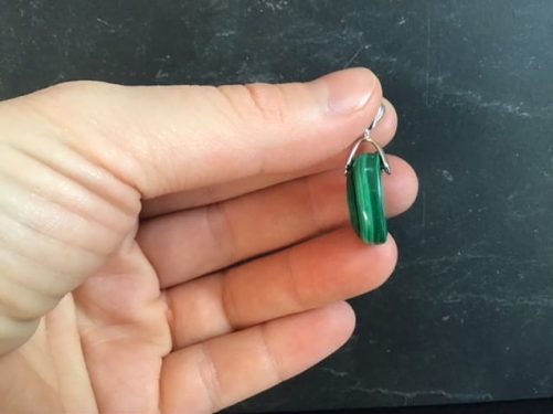Pendentif malachite extra