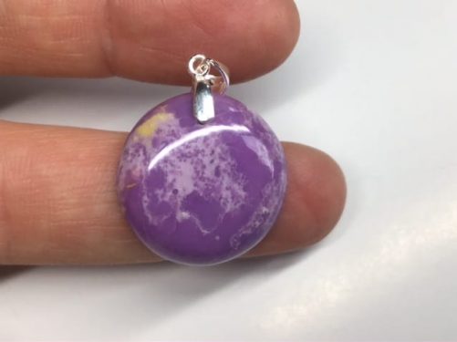 Pendentif phosphosidérite rond
