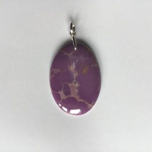 Pendentif oval en phosphosidérite