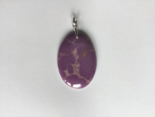 Pendentif oval en phosphosidérite