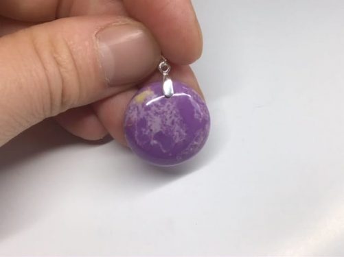 Pendentif phosphosidérite rond