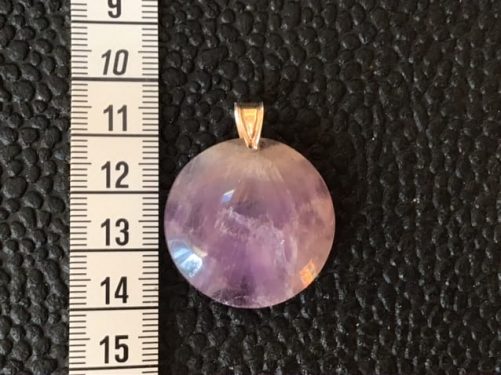 Pendentif amethyste violet