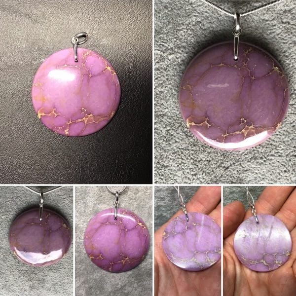 Pendentif-phosphosiderite-rond