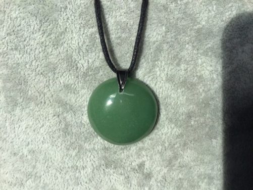 Pendentif aventurine rond