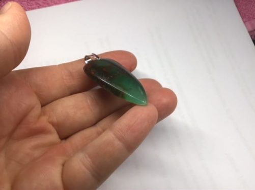 Pendentif chrysoprase