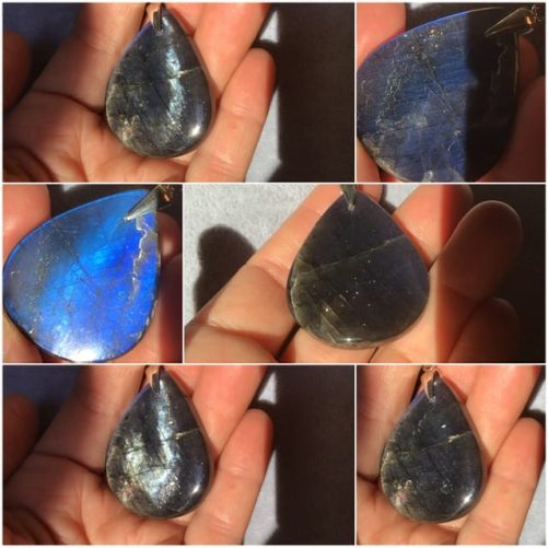 Pendentif en labradorite de protection