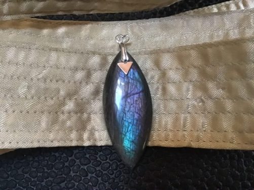 Pendentif labradorite marquise mermaid