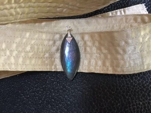 Pendentif labradorite marquise mermaid