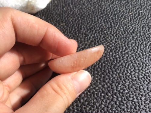 Morganite gros cabochon