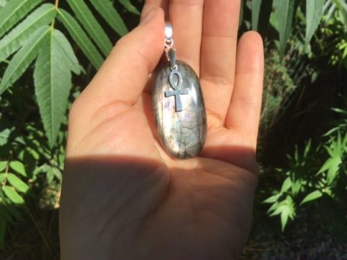 Pendentif labradorite silver