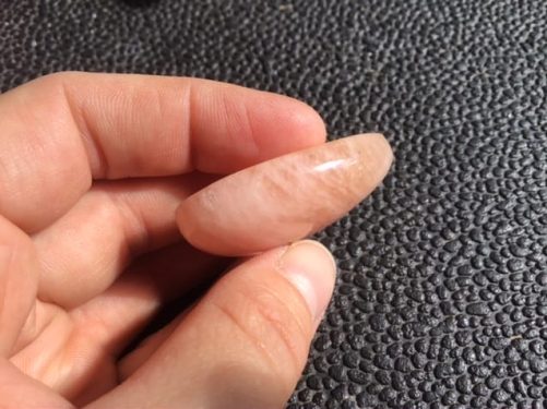 Morganite gros cabochon coeur