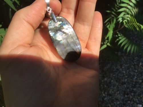 Pendentif labradorite silver