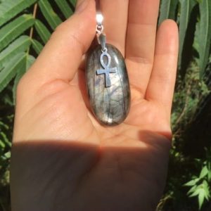 Pendentif labradorite silver