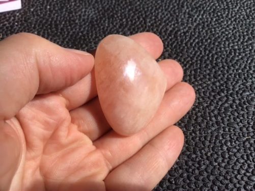 Morganite gros cabochon coeur