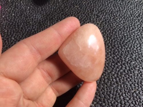 Morganite gros cabochon coeur