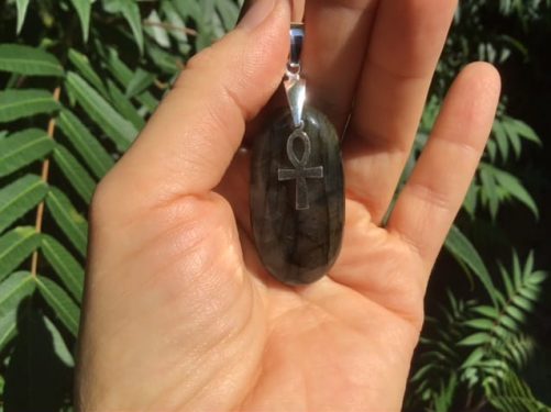 Pendentif labradorite silver