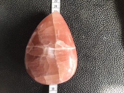 Grosse goutte free forme calcite rose