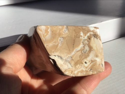 Forme libre calcite bleu pacifique