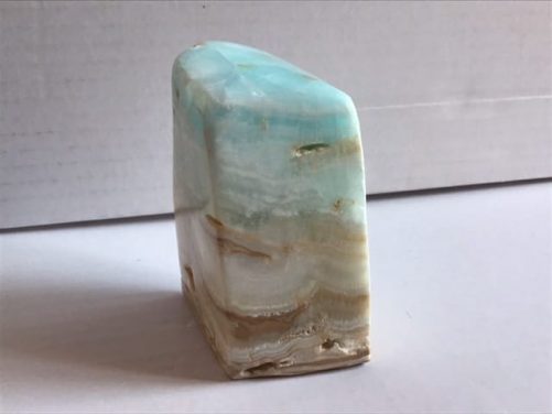 Forme libre calcite bleu pacifique