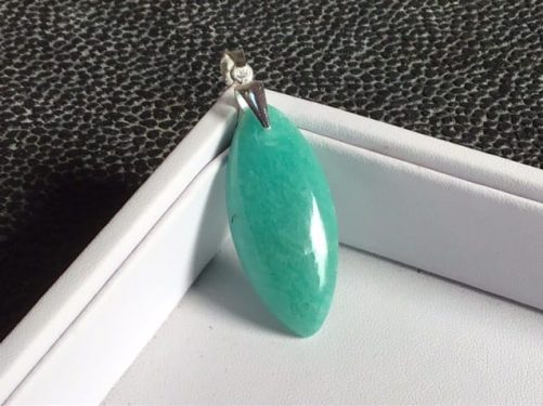 Pendentif amazonite marquise