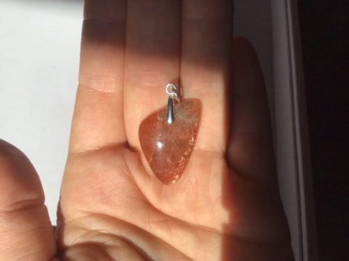 Pendentif pierre de soleil freeform