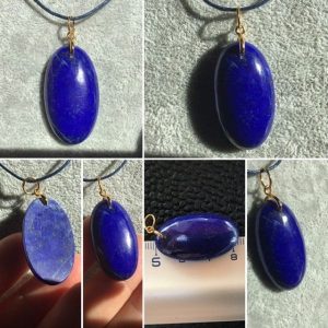 Pendentif lapis lazuli oval